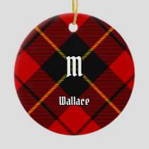 Clan Wallace Tartan Ceramic Ornament
