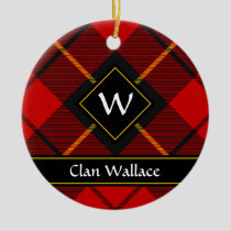 Clan Wallace Tartan Ceramic Ornament