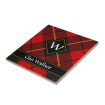 Clan Wallace Tartan Ceramic Tile