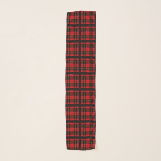 Clan Wallace Tartan Chiffon Scarf (Front)