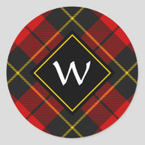 Clan Wallace Tartan Classic Round Sticker