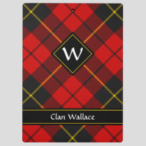 Clan Wallace Tartan Clipboard