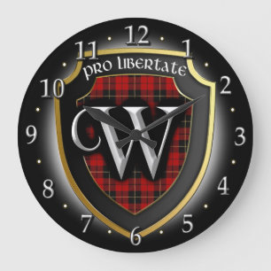 Clan Wallace Tartan Clock