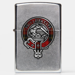Clan Wallace Tartan Crest Zippo Lighter