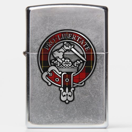 Clan Wallace Tartan Crest  Zippo Lighter
