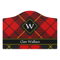 Clan Wallace Tartan Door Sign