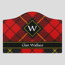 Clan Wallace Tartan Door Sign