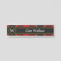 Clan Wallace Tartan Door Sign