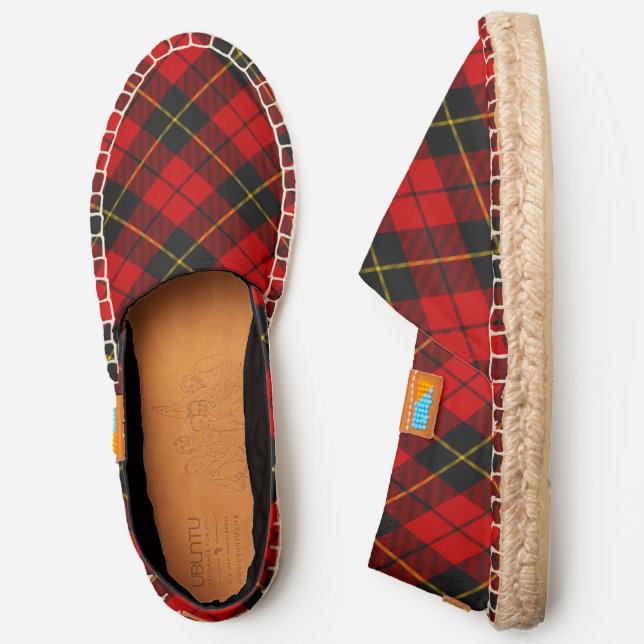 Clan Wallace Tartan Espadrilles (Side)