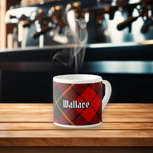 Clan Wallace Tartan Espresso Cup