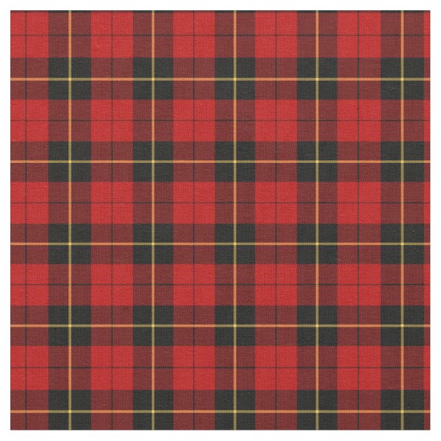Clan Wallace Tartan Fabric (Close Up)