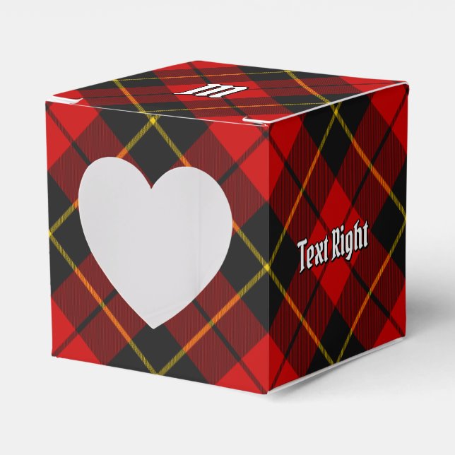 Clan Wallace Tartan Favor Box (Front Side)