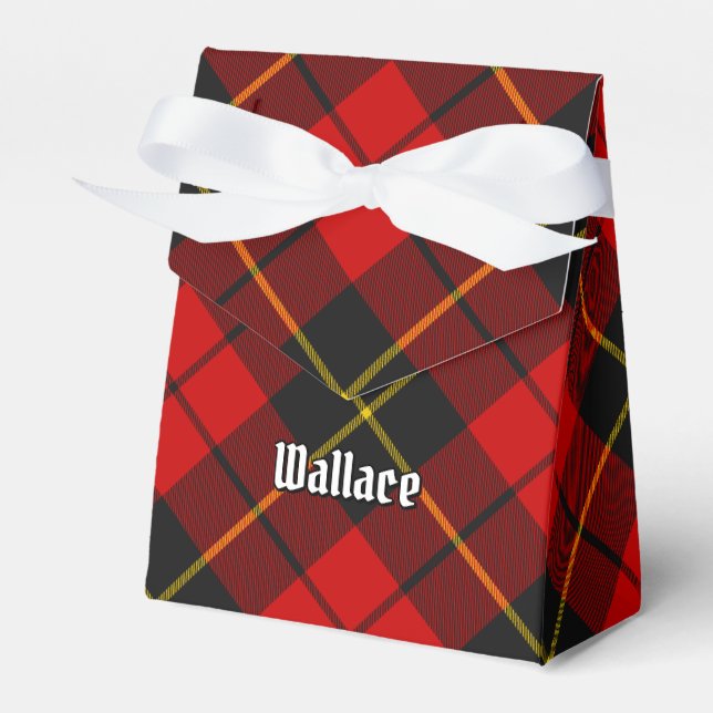 Clan Wallace Tartan Favor Box (Front Side)