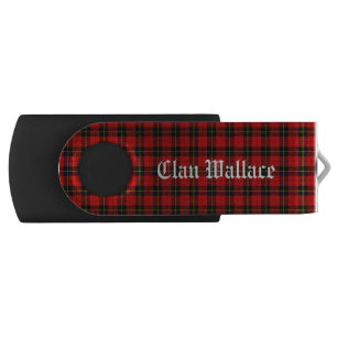 Clan Wallace Tartan Flash Drive
