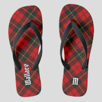 Clan Wallace Tartan Flip Flops