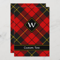 Clan Wallace Tartan Invitation