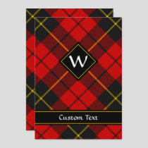 Clan Wallace Tartan Invitation