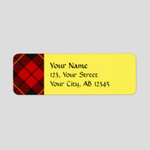 Clan Wallace Tartan Label