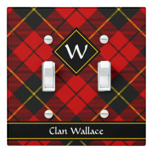 Clan Wallace Tartan Light Switch Cover
