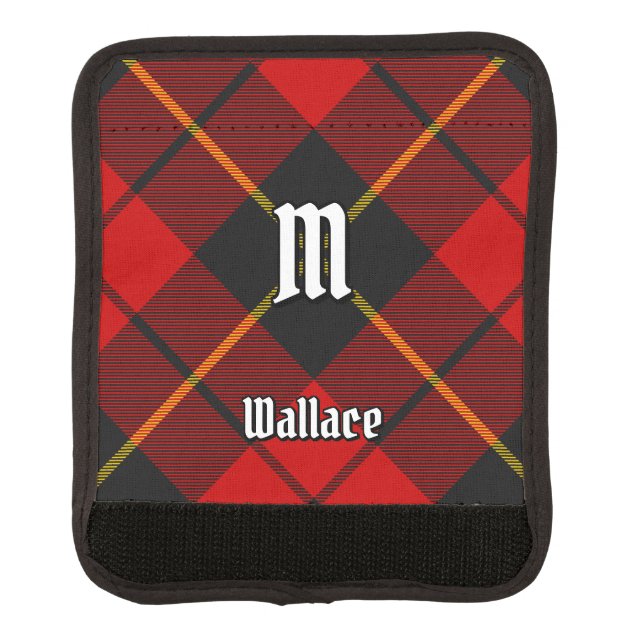 Clan Wallace Tartan Luggage Handle Wrap (Front)