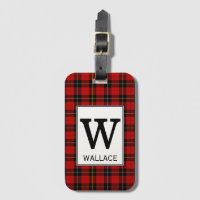 Clan Wallace Tartan Monogrammed
