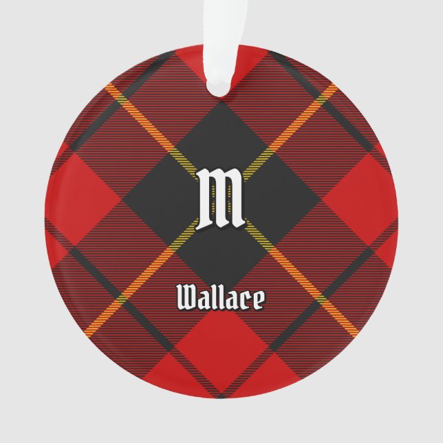 Clan Wallace Tartan Ornament (Front)