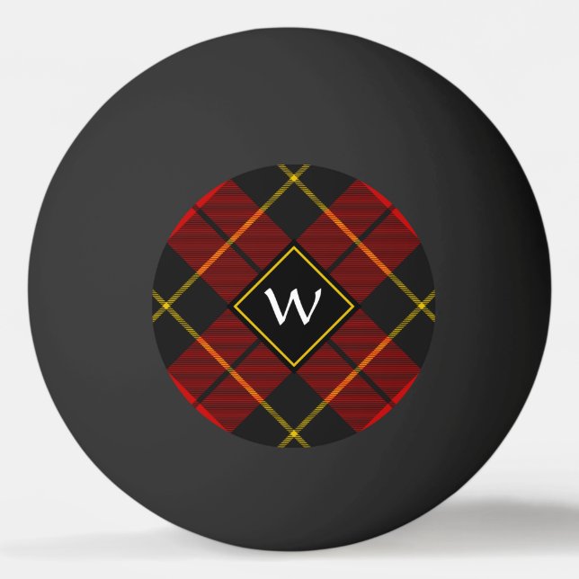 Clan Wallace Tartan Ping Pong Ball (Front)