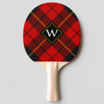 Clan Wallace Tartan Ping Pong Paddle