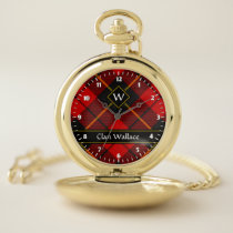 Clan Wallace Tartan Pocket Watch