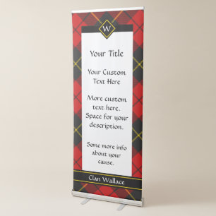 Clan Wallace Tartan Retractable Banner