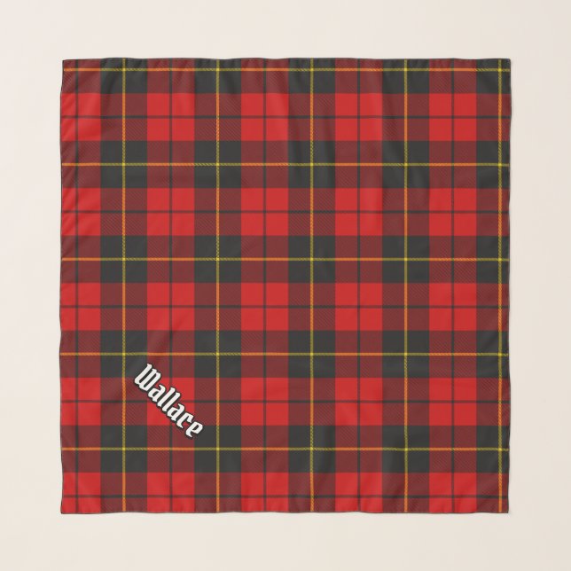 Clan Wallace Tartan Scarf (Front (Horizontal))