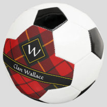 Clan Wallace Tartan Soccer Ball