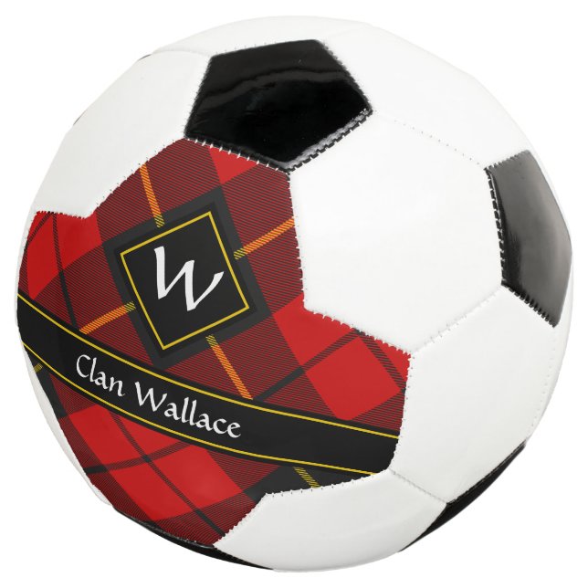 Clan Wallace Tartan Soccer Ball (Three Quarter)