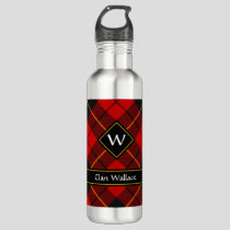 Clan Wallace Tartan Stainless Steel Water Bottle