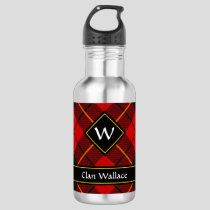 Clan Wallace Tartan Stainless Steel Water Bottle
