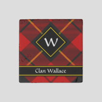 Clan Wallace Tartan Stone Magnet