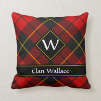 Clan Wallace Tartan Throw Pillow