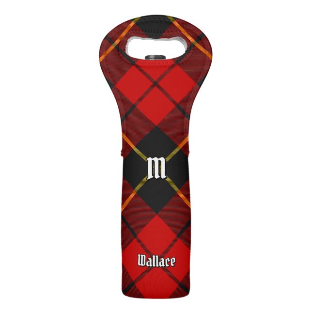 Clan Wallace Tartan Wine Bag (Front)