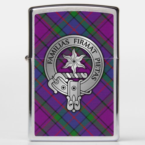 Clan Wardlaw Crest  Tartan Zippo Lighter