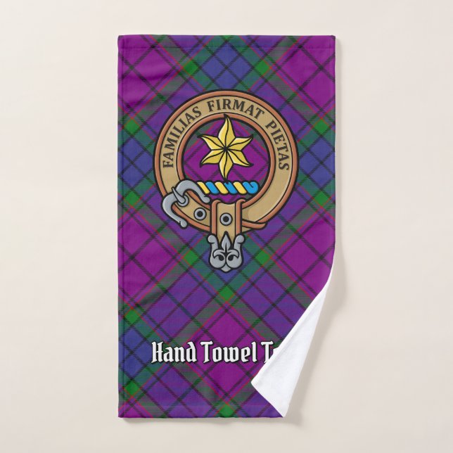 Clan Wardlaw over Tartan Bath Towel Set (Hand Towel)