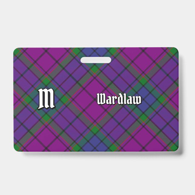 Clan Wardlaw Tartan Badge (Front)