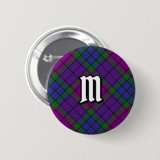 Clan Wardlaw Tartan Button (Front & Back)