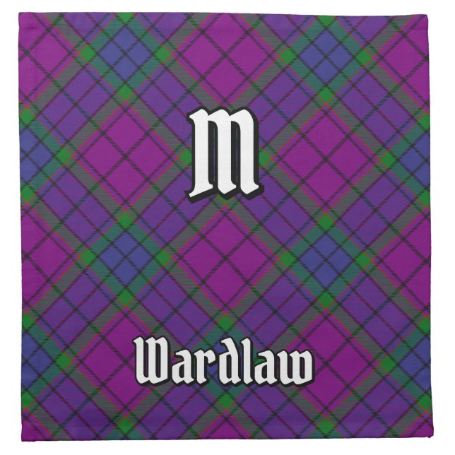 Clan Wardlaw Tartan Cloth Napkin (Front)