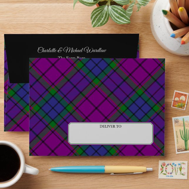 Clan Wardlaw Tartan Envelope (Desk)