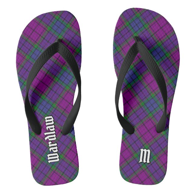 Clan Wardlaw Tartan Flip Flops (Footbed)