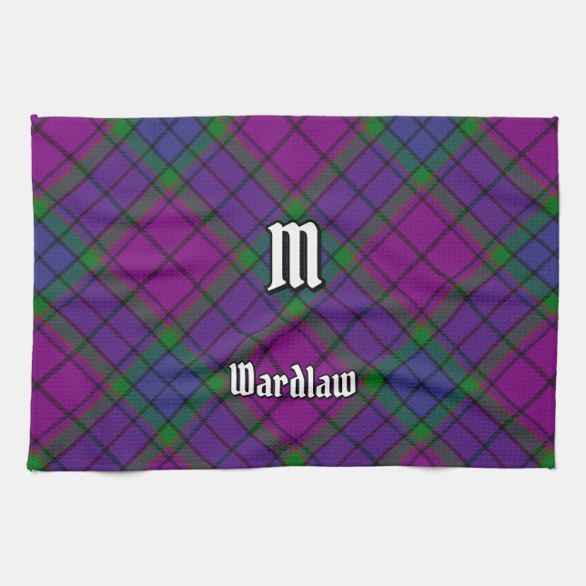 Clan Wardlaw Tartan Kitchen Towel (Horizontal)
