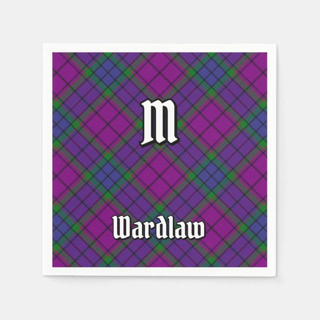 Clan Wardlaw Tartan Napkins (Front)