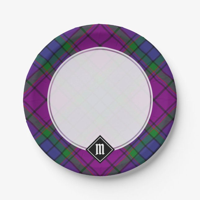 Clan Wardlaw Tartan Paper Plates (Front)