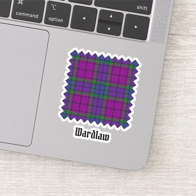 Clan Wardlaw Tartan Sticker (Detail)