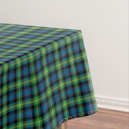 Clan Watson Bright Blue and Green Scottish Tartan Tablecloth